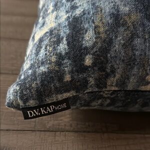 D.V. Kap Home Blue and Gold Accent Pillow